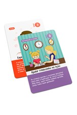 Jogo dos hábitos - jogo educativo de cartas para famílias com crianças de 2 a 8 anos